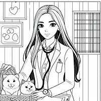 20 Barbie Coloring Pages