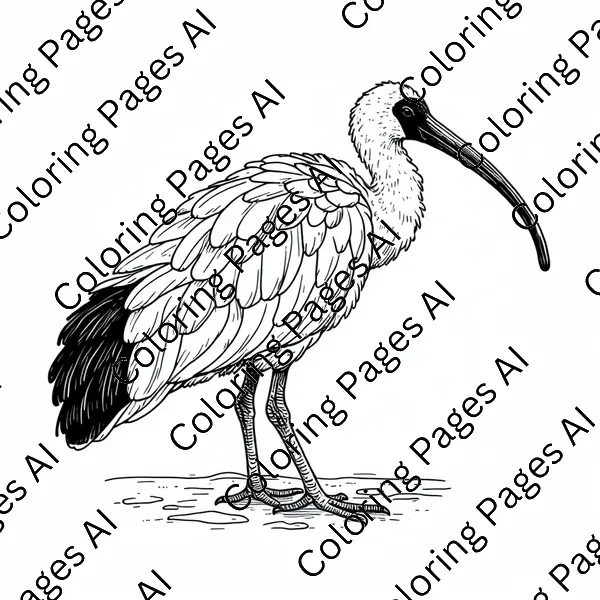 Ibis Coloring Page - Coloring Pages AI