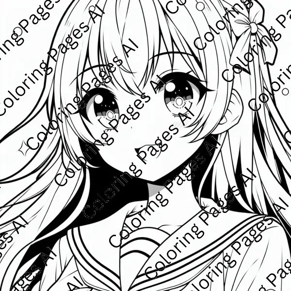 anime coloring page coloring