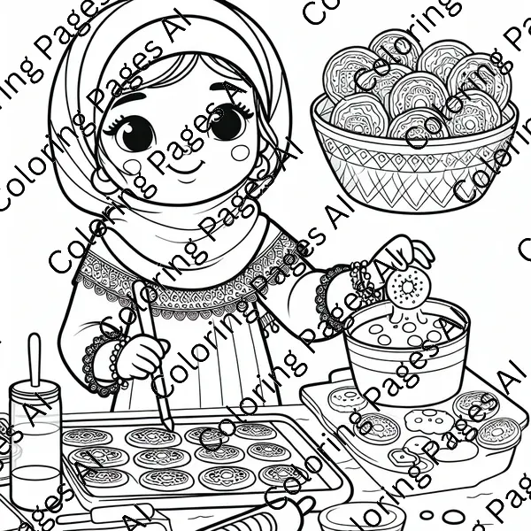 baking coloring pages