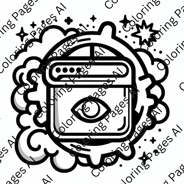 Browser Coloring Page - Coloring Pages AI