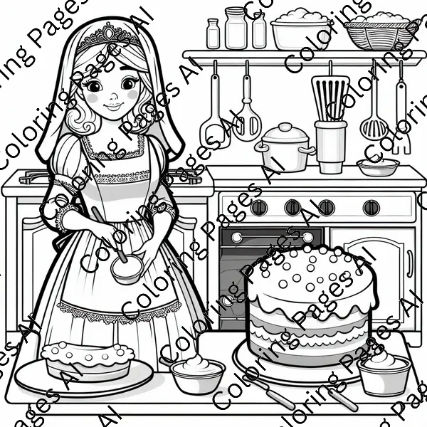 baking coloring pages