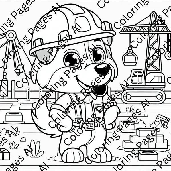 paw patrol super pups coloring page