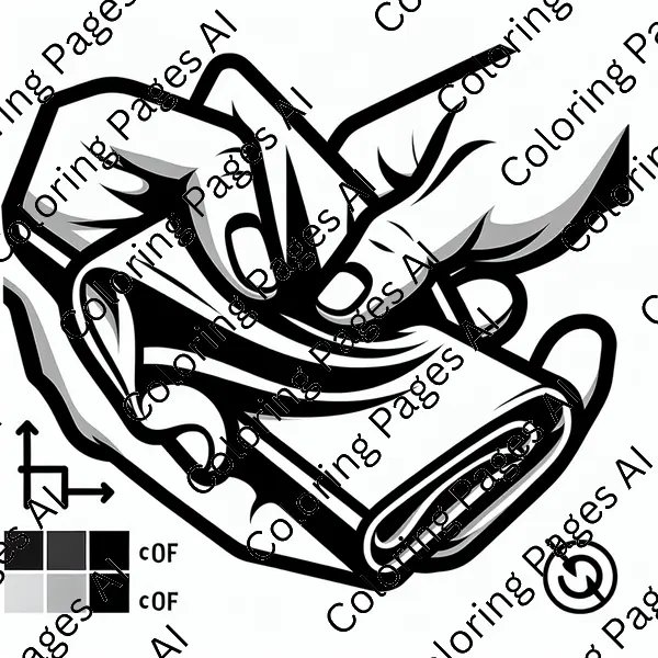 Folding Coloring Page - Coloring Pages AI