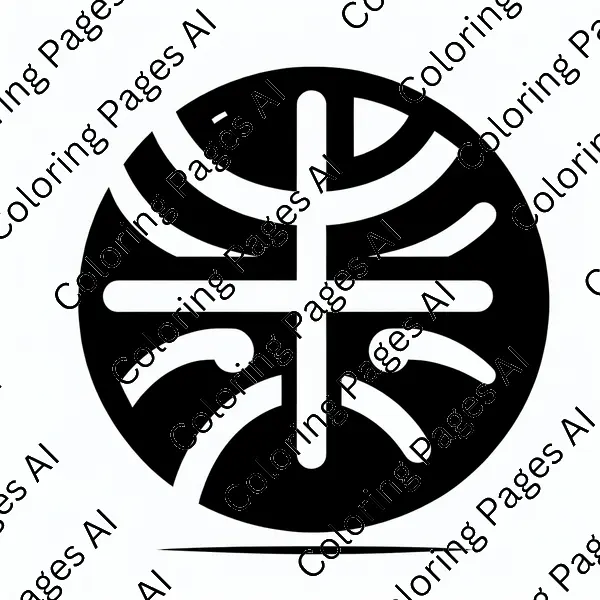 Los Angeles Lakers Logo Coloring Page - Coloring Pages AI