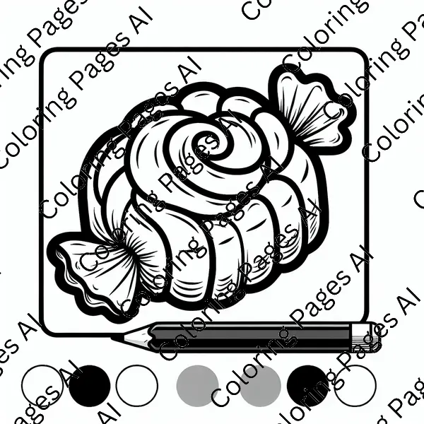 Caramel Coloring Page - Coloring Pages AI