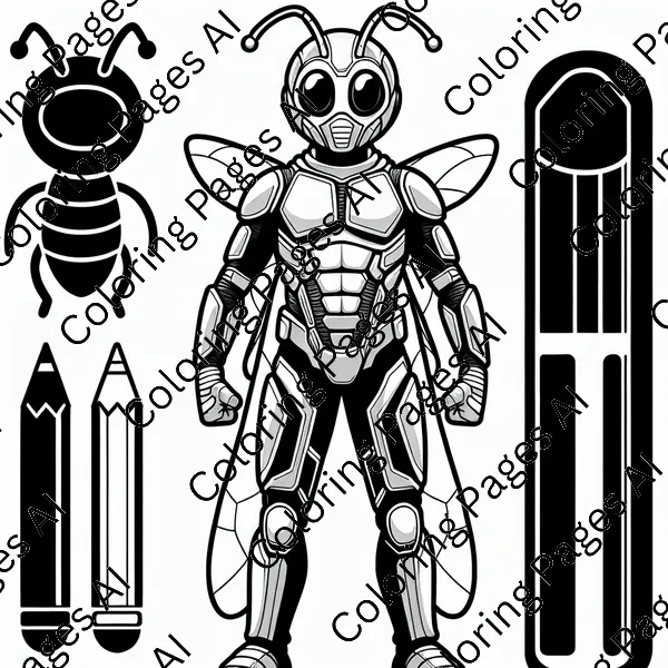 Marvel S Ant Man Shrinking Down Coloring Page - Coloring Pages AI