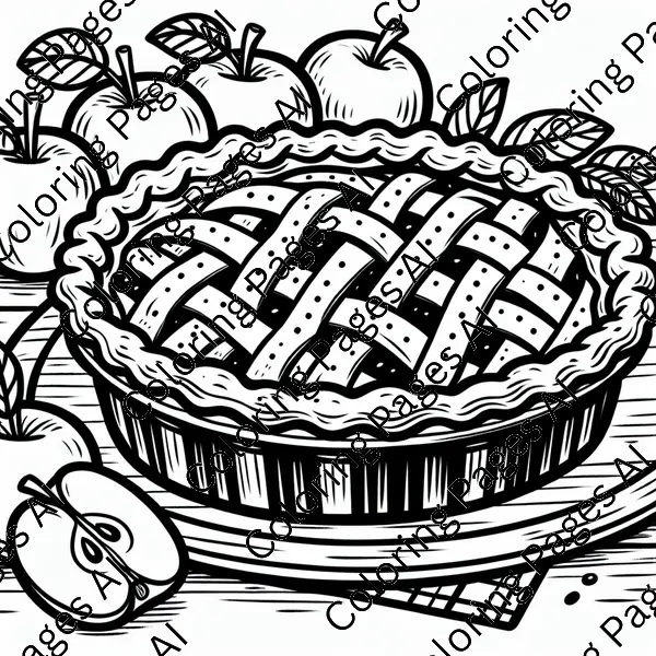 Apple Pie Coloring Page Coloring - Wy5qjrde2ejzjfw1oto5zupdgosy