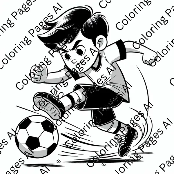 soccer coloring page