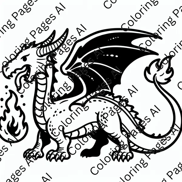 Charizard Coloring Page - Coloring Pages AI